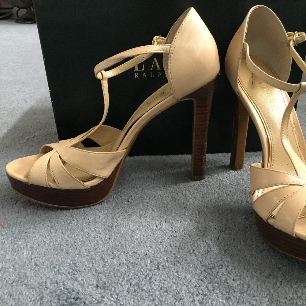 Classy but Sassy Ralph Lauren platform sandals